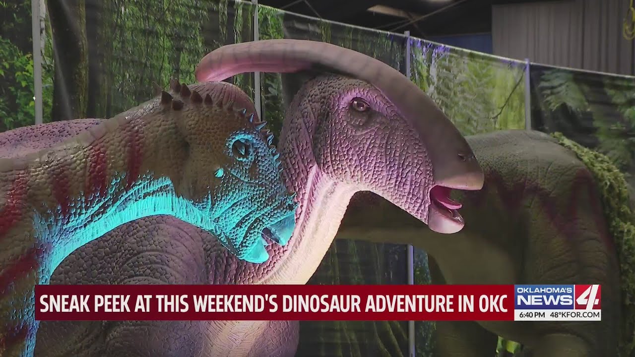 Sneak peek at this weekend's dinosaur adventure in OKC - YouTube