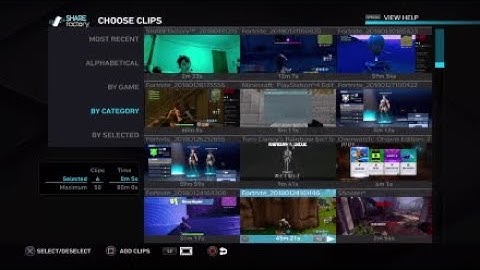 How to make a intro and a outtro whith share factory ps4