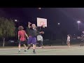 Late night basketball at the local park