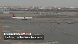LaGuardia runway reopens after Air Canada plane crash