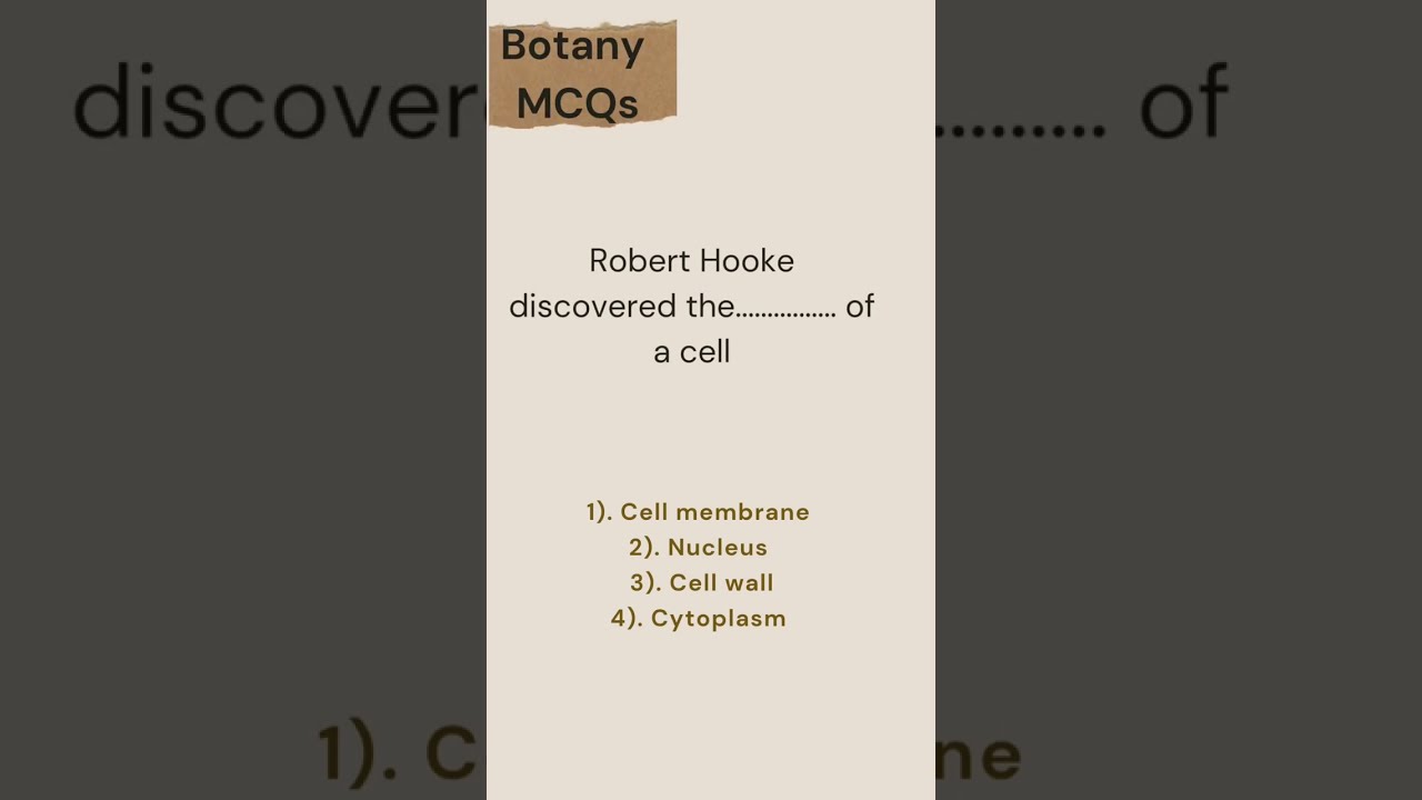 Cell The Unit Of Life Class 11 Botany MCQs Neet 2023 24 Daksh Kunj