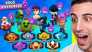 Gioco con SOLO Brawler con OVERDRIVE in RANKED! Brawl Stars ITA!