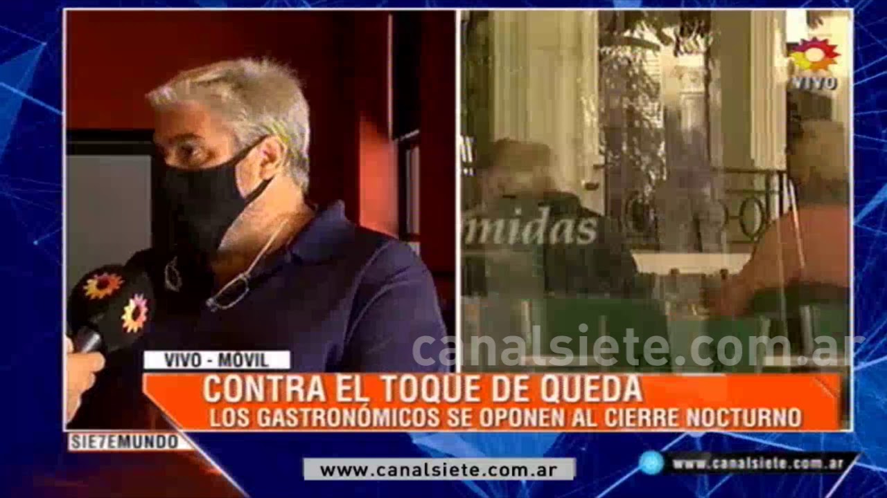 Contra el toque de queda. Los gastronómicos se oponen al cierre nocturno