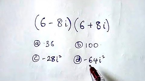 A nice algebra math problem| (6-8i)(6+8i) solution | Complex numbers multiplication