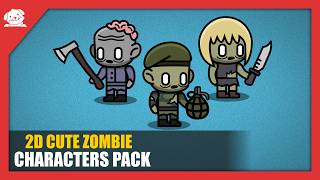 2D Cute Zombie Pack (With Source)