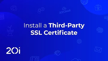 Installing a third-party SSL certificate in My20i (Tutorial)