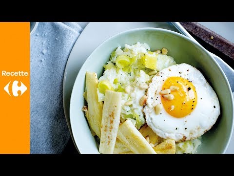 stoemp-aux-poireaux-avec-panais-et-œuf-au-plat