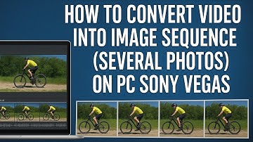 How to convert video into image sequence (several photos) on PC SONY VEGAS