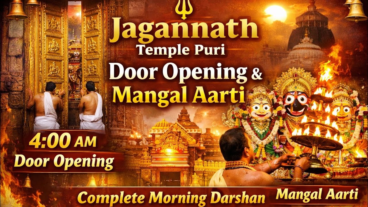 Jagannath Temple Puri Door Opening & Mangal Aarti | Complete Morning Darshan | #jagannathdham 