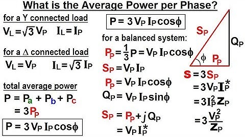 Electrical Engineering: Ch 13: 3 Phase Circuit (34 of 53) Average Power per Phase?