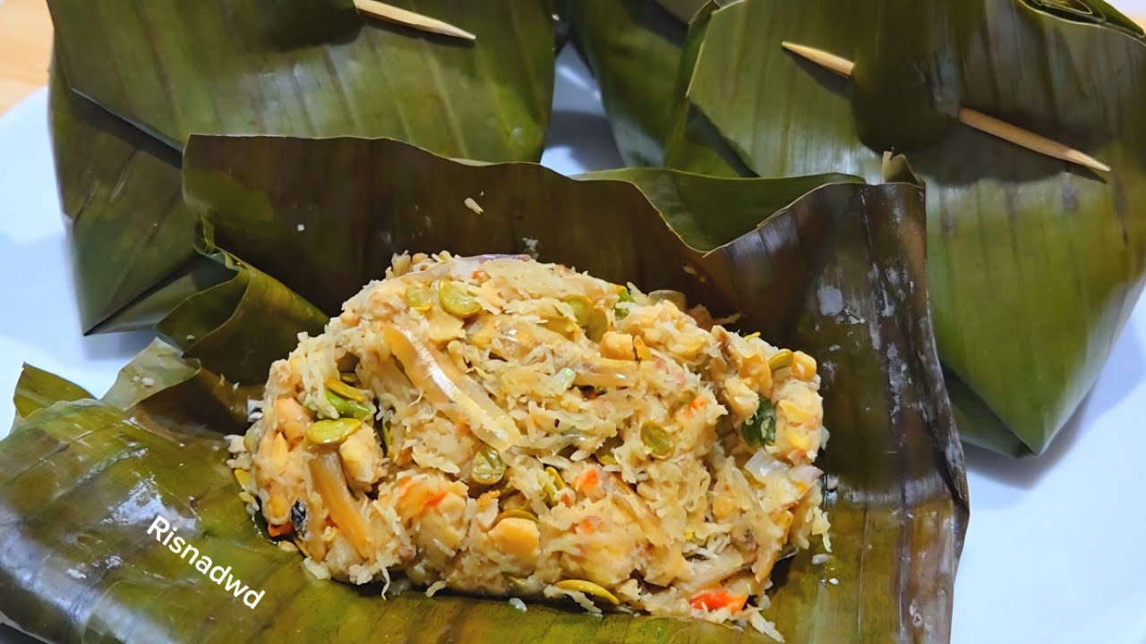 Masakan Ndeso Yang Bikin Kangen ‼️ Botok Tempe Lamtoro Dan Teri Harum Enak Banget