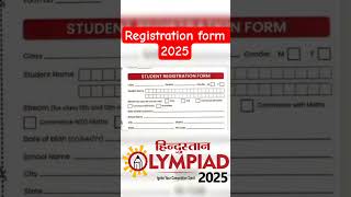 Hindustan Olympiad 2025 registration form kaise fill up kare #hindustanolympiad #shortsviral #viral