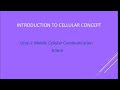 Introduction to Cellular Concept | Mobile cellular Communication | B.Tech | Easy Explanation