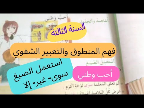 فهم المنطوق والتعبير الشفوي الصفحة 43 أحب وطني مع أدوات الاستثناء 