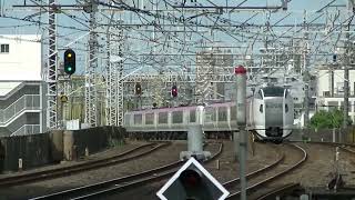 E259系（旧塗装+新塗装） 特急成田エクスプレス10号 市川通過