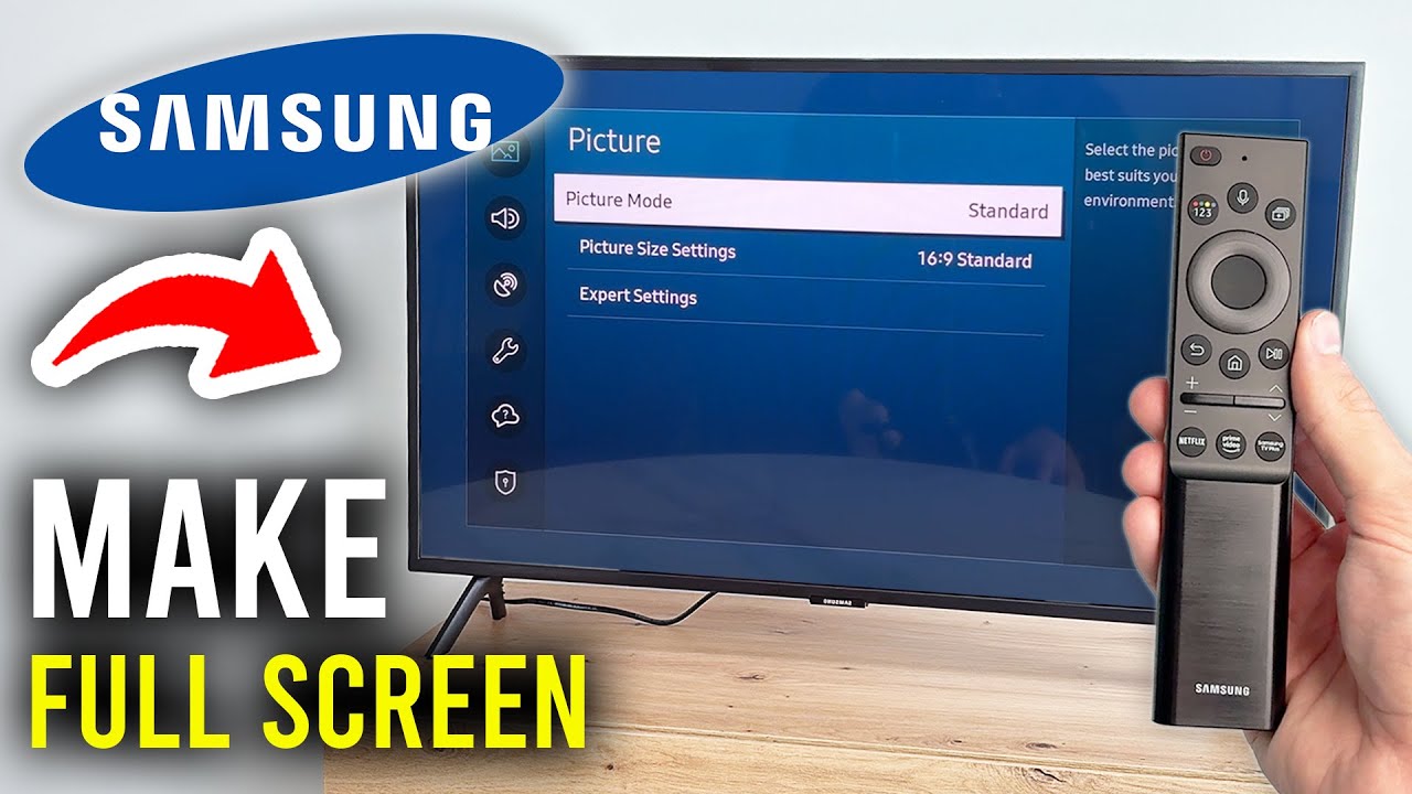 How To Make Samsung TV Full Screen - Step By Step - YouTube