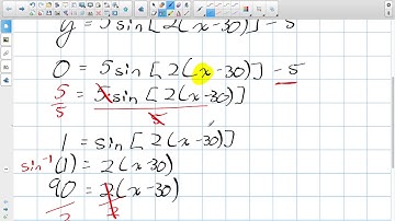 Finding Roots x intercepts of Sinusodial Functions Grade 11 University Lesson 5 5