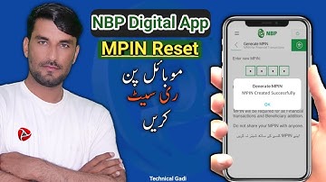 How to Reset MPIN in NBP Digital App | NBP Digital App min MPIN Reset Kaise Kren / Technical Gadi