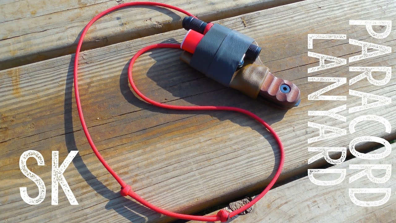How to Make an Adjustable Paracord Neck Lanyard Video YouTube