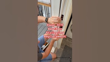 Easy DIY Door Weather Stripping Replacement in 5 min - Save Energy Costs #diy #homeimprovement