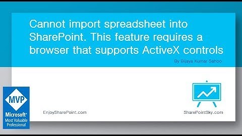 Cannot import spreadsheet into SharePoint Online