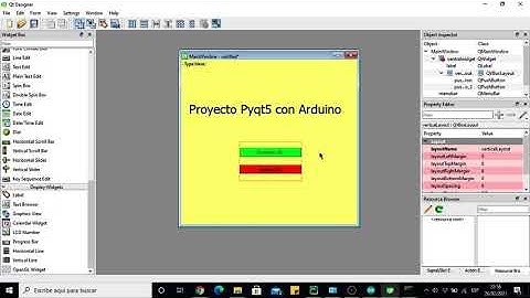 Python - Pyqt5 - Arduino - Interfaz gráfica con botones. Convertir .ui a .py