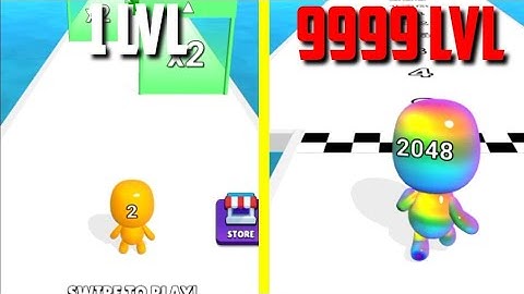 MAX LEVEL in Man Runner 2048 Gameplay