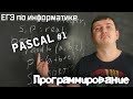 Программирование на Pascal. Переменные, типы данных, линейные алгоритмы. Видеокурс.