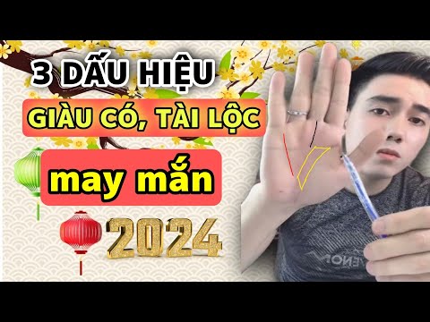 Bàn tay có 3 dấu hiệu này sẽ may mắn, tài lộc, giàu có bước sang 2024 (Zalo: 0766623979)