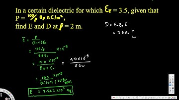 find E and D at p = 2 m - Electric Field in Material Space - Electromagnetic Field