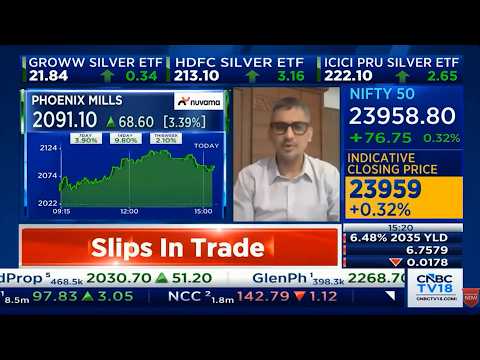 Discussion of Mayuresh Joshi on SYRMA SGS, Lodha Developers, Phoenix Mills & more on CNBC TV18.