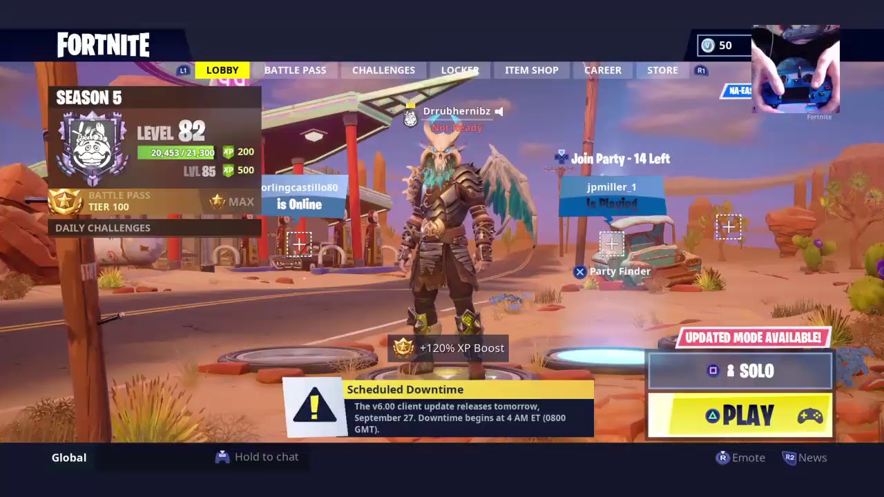 fortnite live game play ready for season 6 whats your opinion on up coming events - fortnite not readying up