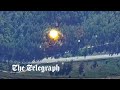 HIMARS missile system destroys Russian convoy hiding in a forest