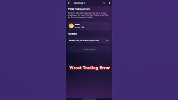 Worst Trading Errors | Tapswap Video Code |The Worst Trading Errors That Can Ruin Your Investment