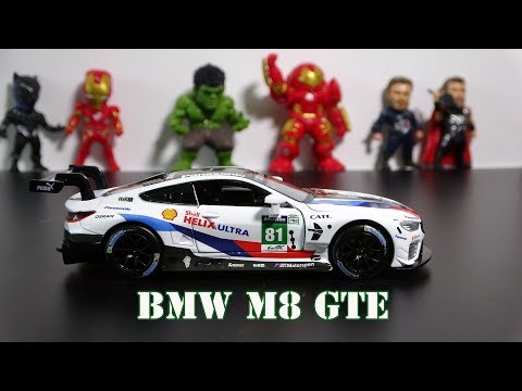 TSM MODEL  2020年M8GTE Unboxing of BMW M8 GTE 1:32 scale die cast metal - YouTube