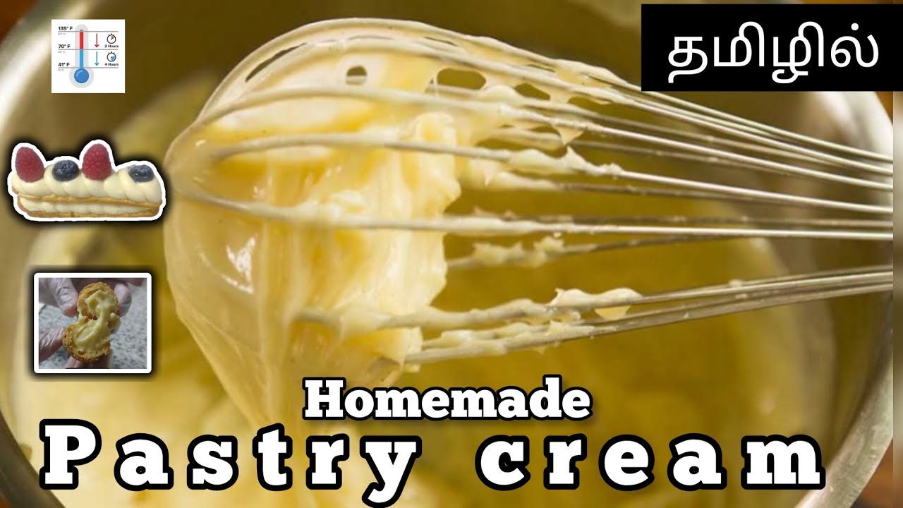 PASTRY CREAM RECIPE IN TAMIL homebaker cream donuts cakes tamil