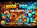 From NOOB to PRO in ONE STREAM 🔥 Minecraft LIVE #3