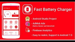 FREE DOWNLOAD Fast Battery Charger 5x & Battery Saver with Admob Ads Android Studio screenshot 2