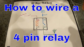 How to wire a 4 pin relay
