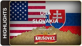 U.S. locked up a quarter-final berth | Usa-Slovakia HL | #IIHFWorlds 2016