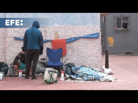 Los Rosales (Ceuta) residents call for shelter for homeless migrants