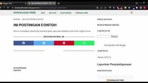 Cara Mengubah Tampilan Blog, Cara Mengganti Template Blog, Download Template Blog