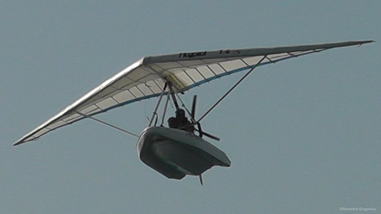 Amphibious Ultralight-Flying Boat Startup, Takeoff ...