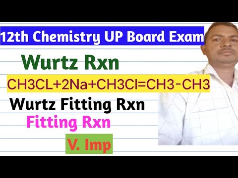 12th Chemistry UP Board Exam||Wurtz Rxn||Wurtz Fitting Rxn||Fitting Rxn ...