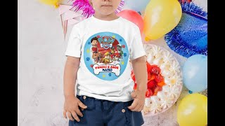 Camisetas playeras personalizadas de Paw Patrol impresas con Printful