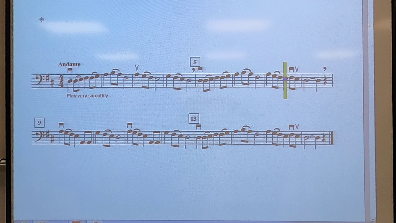 5th Orchestra Karate Level 5 Long Long Ago Cello with