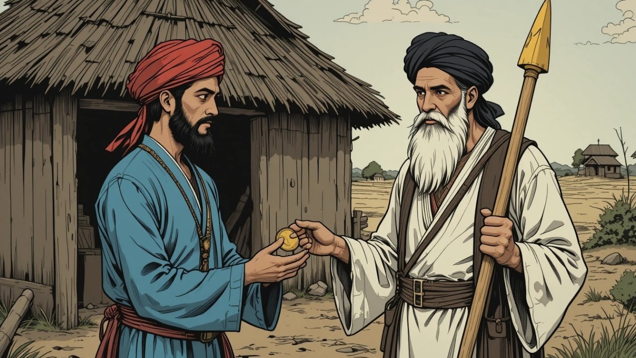 قصة الفقير الذي أعطى درهمه الوحيد لرجل غريب، ثم اكتشف ما لم يكن في الحسبان