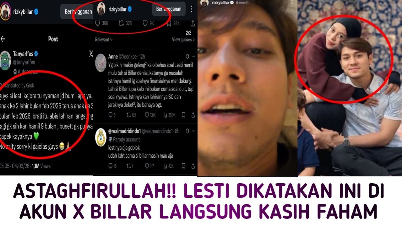 ASTAGHFIRULLAH LESTI DIKATAKAN INI DI AKUN X BILLAR AUTO KASIH FAHAM MAE SOIMAH BILANG BGINI