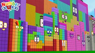 Numberblocks Super Duper Rectangle 1- 99 to 99,000,000 MILLION Song Learn to Count Big Numbers