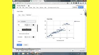 Making a Best Fit Line using Google Sheets